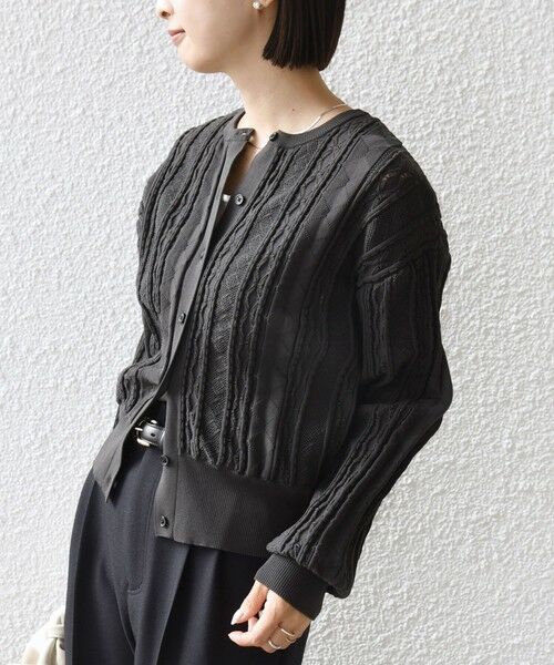 SHIPS / シップス カーディガン・ボレロ | 《予約》【WEB限定】〈手洗い可能〉レース 編み 2WAY カーディガン | 詳細18