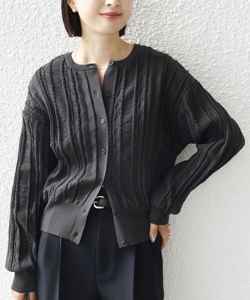 SHIPS / シップス カーディガン・ボレロ | 《予約》【WEB限定】〈手洗い可能〉レース 編み 2WAY カーディガン | 詳細21