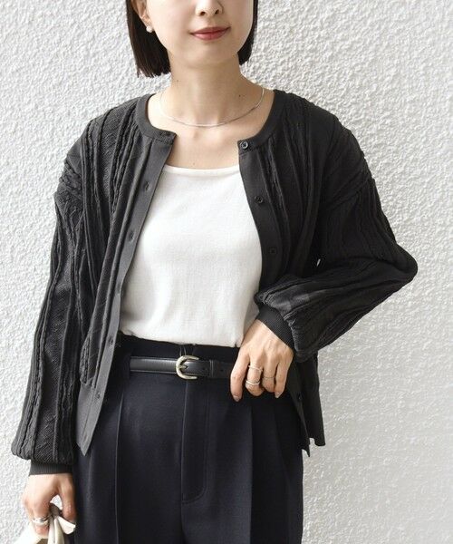 SHIPS / シップス カーディガン・ボレロ | 《予約》【WEB限定】〈手洗い可能〉レース 編み 2WAY カーディガン | 詳細23