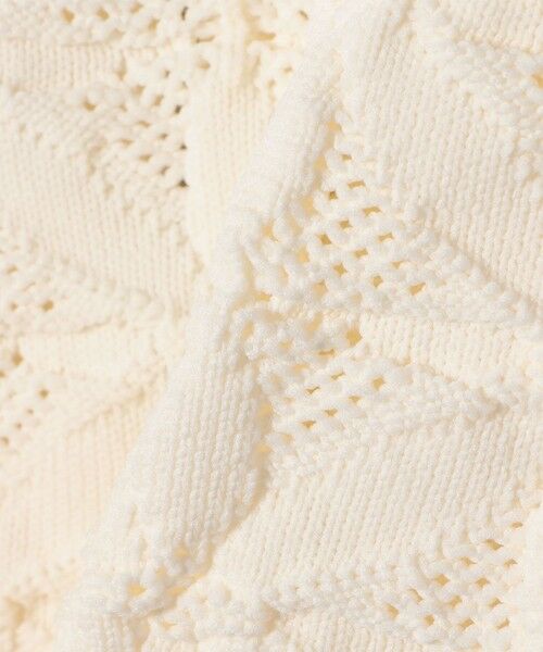 SHIPS / シップス カーディガン・ボレロ | 《予約》【WEB限定】〈手洗い可能〉フラワー ジャカード ジップ カーディガン | 詳細10