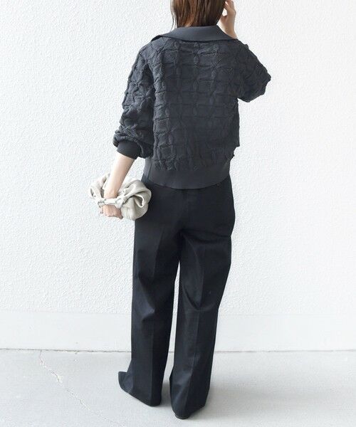 SHIPS / シップス カーディガン・ボレロ | 《予約》【WEB限定】〈手洗い可能〉フラワー ジャカード ジップ カーディガン | 詳細13