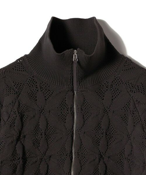 SHIPS / シップス カーディガン・ボレロ | 《予約》【WEB限定】〈手洗い可能〉フラワー ジャカード ジップ カーディガン | 詳細26