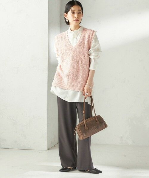 SHIPS / シップス ベスト | 《予約》〈手洗い可能〉ミックスカラー Vネック プルオーバー | 詳細1