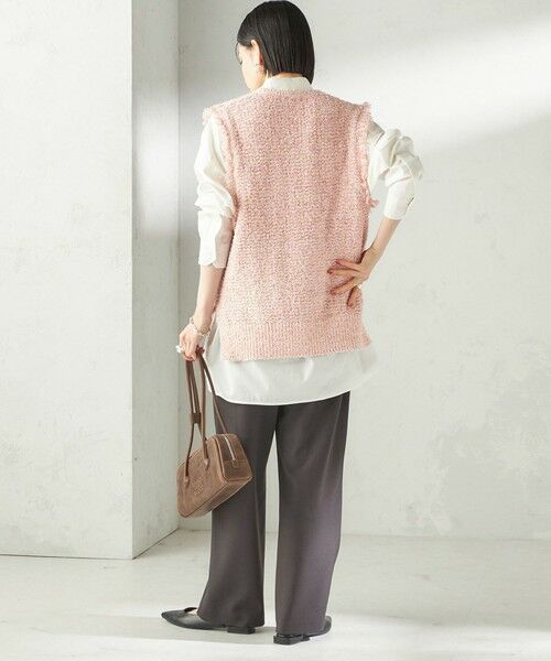 SHIPS / シップス ベスト | 《予約》〈手洗い可能〉ミックスカラー Vネック プルオーバー | 詳細3