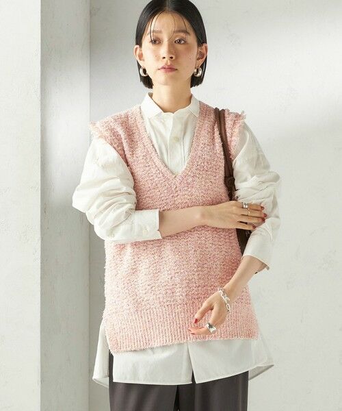 SHIPS / シップス ベスト | 《予約》〈手洗い可能〉ミックスカラー Vネック プルオーバー | 詳細5