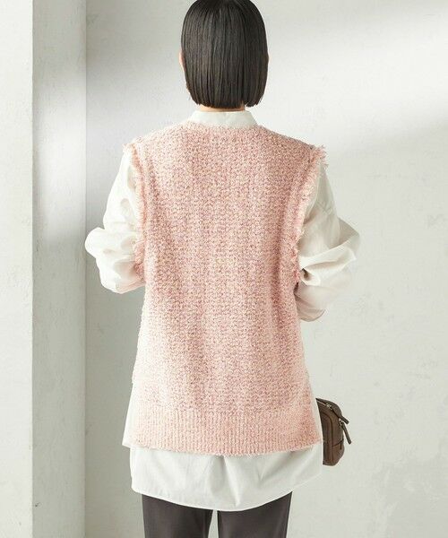 SHIPS / シップス ベスト | 《予約》〈手洗い可能〉ミックスカラー Vネック プルオーバー | 詳細7