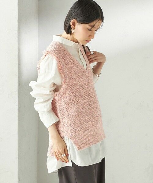 SHIPS / シップス ベスト | 《予約》〈手洗い可能〉ミックスカラー Vネック プルオーバー | 詳細8