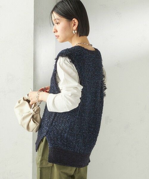 SHIPS / シップス ベスト | 《予約》〈手洗い可能〉ミックスカラー Vネック プルオーバー | 詳細17