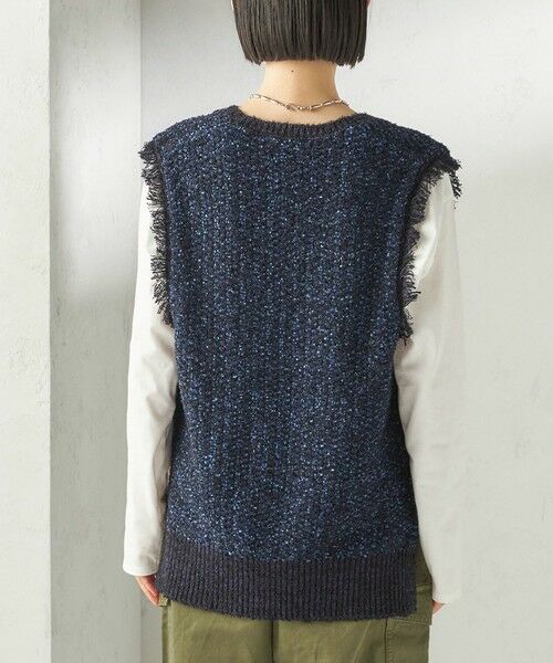 SHIPS / シップス ベスト | 《予約》〈手洗い可能〉ミックスカラー Vネック プルオーバー | 詳細28