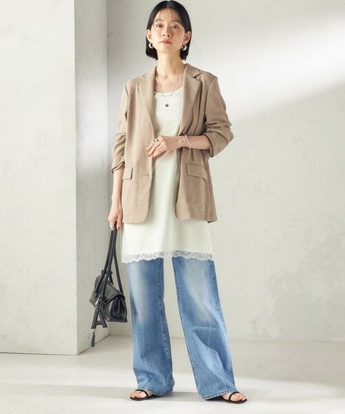 SHIPS / シップス テーラードジャケット | 《予約》〈吸水速乾・手洗い可能〉麻調 ドンゴロス 2釦 ジャケット | 詳細1