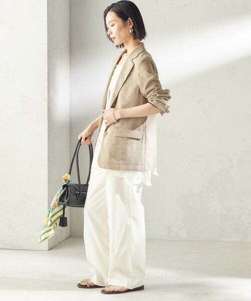 SHIPS / シップス テーラードジャケット | 《予約》〈吸水速乾・手洗い可能〉麻調 ドンゴロス 2釦 ジャケット | 詳細10