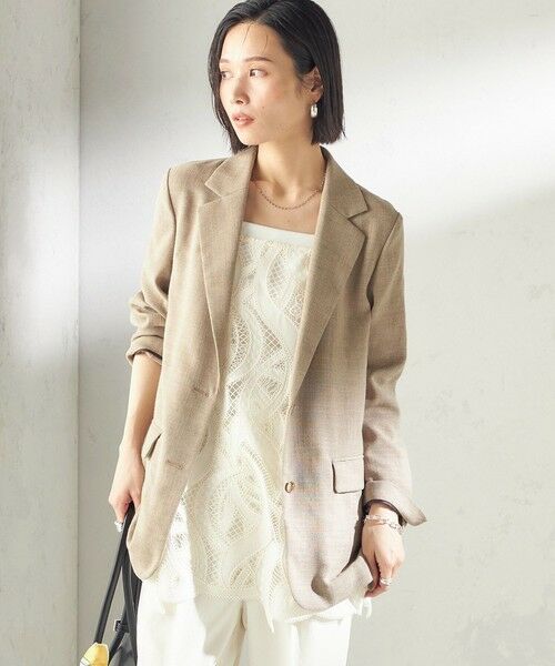 SHIPS / シップス テーラードジャケット | 《予約》〈吸水速乾・手洗い可能〉麻調 ドンゴロス 2釦 ジャケット | 詳細12