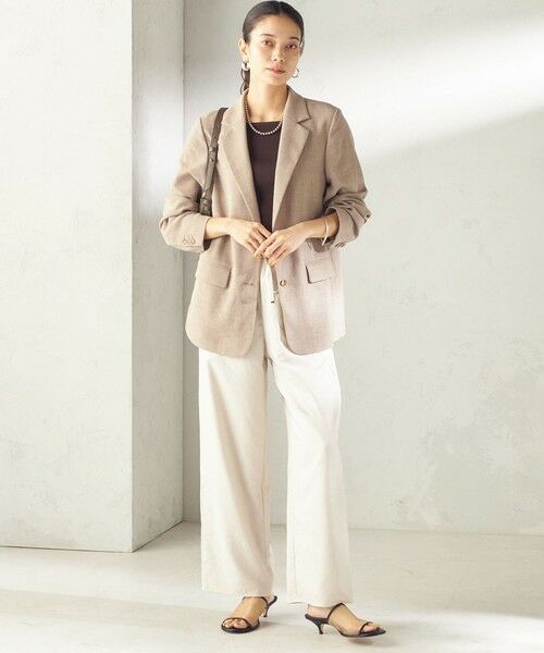 SHIPS / シップス テーラードジャケット | 《予約》〈吸水速乾・手洗い可能〉麻調 ドンゴロス 2釦 ジャケット | 詳細15