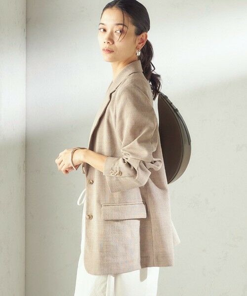 SHIPS / シップス テーラードジャケット | 《予約》〈吸水速乾・手洗い可能〉麻調 ドンゴロス 2釦 ジャケット | 詳細19