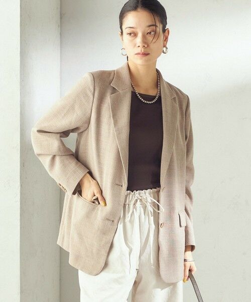 SHIPS / シップス テーラードジャケット | 《予約》〈吸水速乾・手洗い可能〉麻調 ドンゴロス 2釦 ジャケット | 詳細20