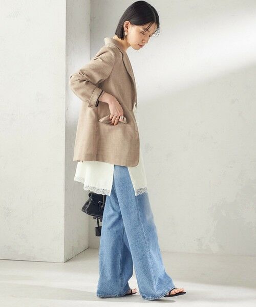 SHIPS / シップス テーラードジャケット | 《予約》〈吸水速乾・手洗い可能〉麻調 ドンゴロス 2釦 ジャケット | 詳細4