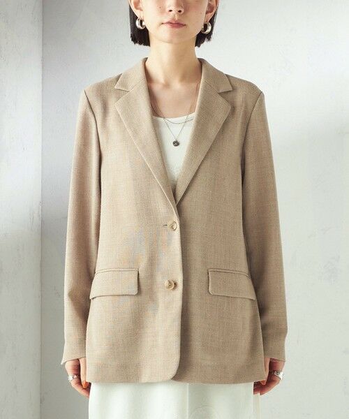 SHIPS / シップス テーラードジャケット | 〈吸水速乾・手洗い可能〉麻調 ドンゴロス 2釦 ジャケット | 詳細30