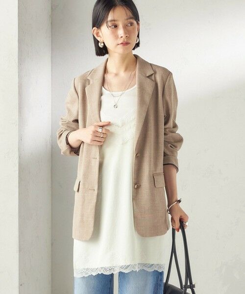 SHIPS / シップス テーラードジャケット | 《予約》〈吸水速乾・手洗い可能〉麻調 ドンゴロス 2釦 ジャケット | 詳細5