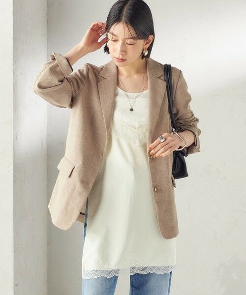 SHIPS / シップス テーラードジャケット | 《予約》〈吸水速乾・手洗い可能〉麻調 ドンゴロス 2釦 ジャケット | 詳細6