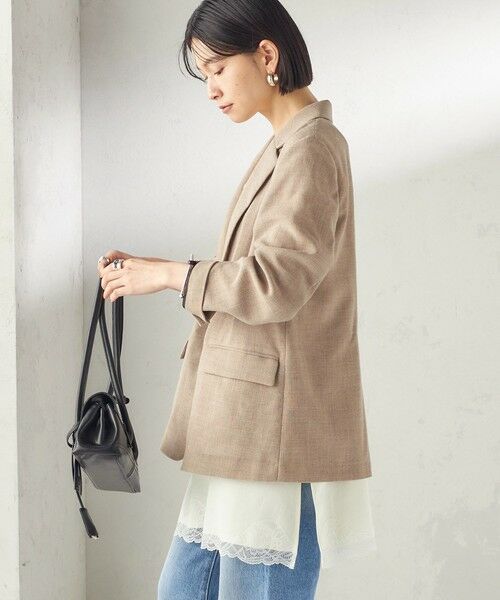 SHIPS / シップス テーラードジャケット | 《予約》〈吸水速乾・手洗い可能〉麻調 ドンゴロス 2釦 ジャケット | 詳細7