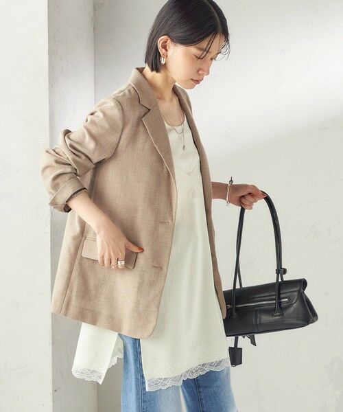 SHIPS / シップス テーラードジャケット | 《予約》〈吸水速乾・手洗い可能〉麻調 ドンゴロス 2釦 ジャケット | 詳細8