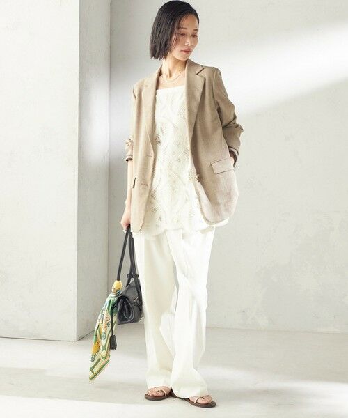 SHIPS / シップス テーラードジャケット | 《予約》〈吸水速乾・手洗い可能〉麻調 ドンゴロス 2釦 ジャケット | 詳細9