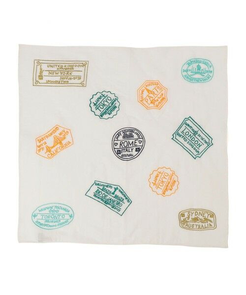 SHIPS / シップス マフラー・ショール・スヌード・ストール | ANATHA:シアー バンダナ スカーフ（ライトホワイト）