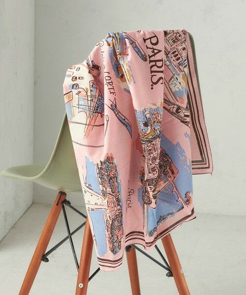 SHIPS / シップス バンダナ・スカーフ | 《予約》【SHIPS別注】BINDU: マップ スカーフ 100×100 | 詳細1