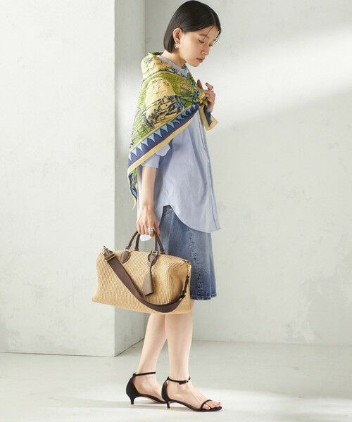 SHIPS / シップス バンダナ・スカーフ | 《予約》【SHIPS別注】BINDU: マップ スカーフ 100×100 | 詳細10