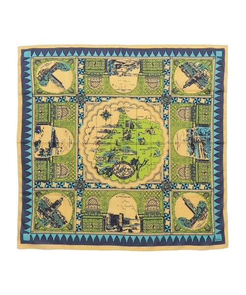 SHIPS / シップス バンダナ・スカーフ | 《予約》【SHIPS別注】BINDU: マップ スカーフ 100×100 | 詳細11