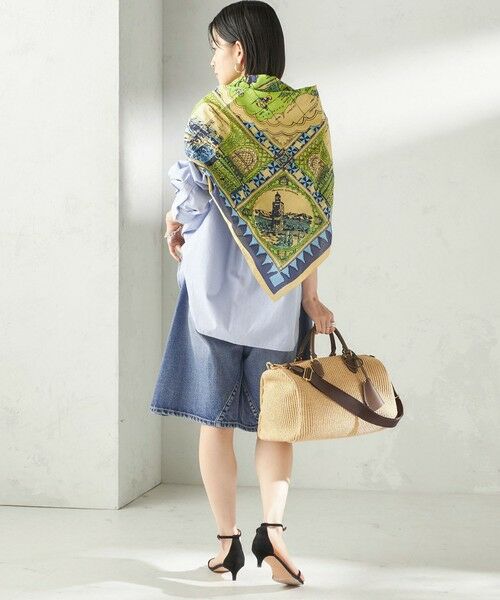 SHIPS / シップス バンダナ・スカーフ | 《予約》【SHIPS別注】BINDU: マップ スカーフ 100×100 | 詳細9