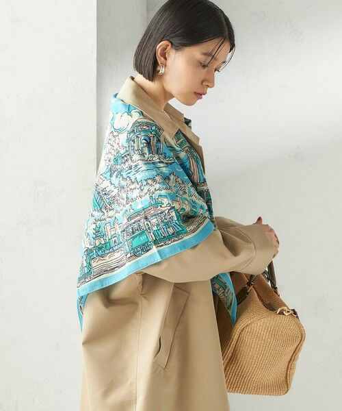 SHIPS / シップス バンダナ・スカーフ | 《予約》【SHIPS別注】BINDU: マップ スカーフ 100×100 | 詳細18