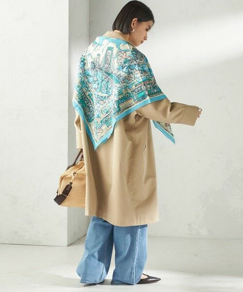 SHIPS / シップス バンダナ・スカーフ | 《予約》【SHIPS別注】BINDU: マップ スカーフ 100×100 | 詳細21