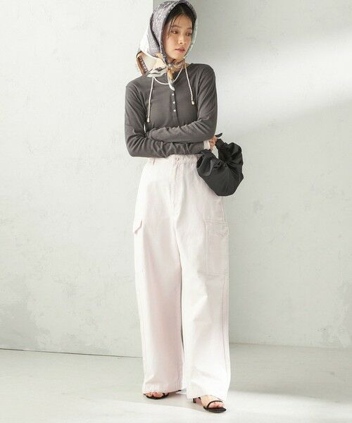 SHIPS / シップス マフラー・ショール・スヌード・ストール | 《予約》manipuri: 26SS スカーフ 65×65 | 詳細1