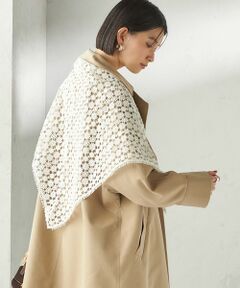 《予約》【SHIPS別注】BINDU: レース トライアングル スカーフ