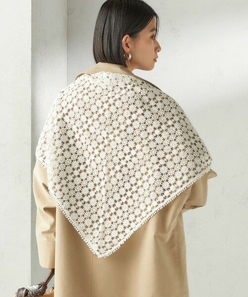 SHIPS / シップス バンダナ・スカーフ | 《予約》【SHIPS別注】BINDU: レース トライアングル スカーフ | 詳細2