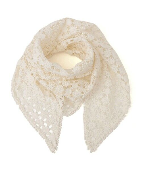 SHIPS / シップス バンダナ・スカーフ | 《予約》【SHIPS別注】BINDU: レース トライアングル スカーフ | 詳細8