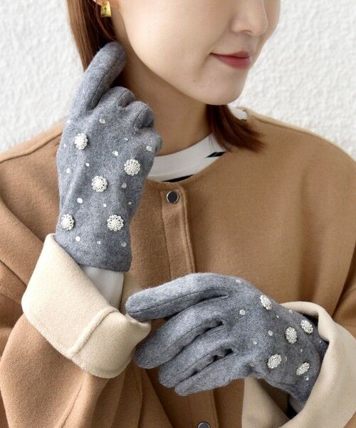 SHIPS / シップス 手袋 | ビジュー グローブ | 詳細3