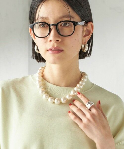 SHIPS / シップス ネックレス・ペンダント・チョーカー | 《予約》18mm玉 ショート パールモチーフ ネックレス | 詳細1