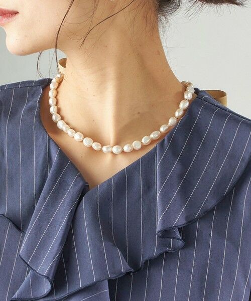 SHIPS / シップス ネックレス・ペンダント・チョーカー | 《予約》シルク リボン 淡水 パール ネックレス | 詳細1