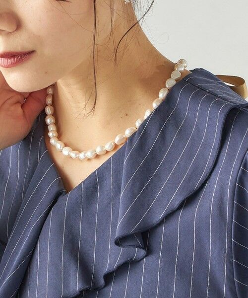 SHIPS / シップス ネックレス・ペンダント・チョーカー | 《予約》シルク リボン 淡水 パール ネックレス | 詳細2