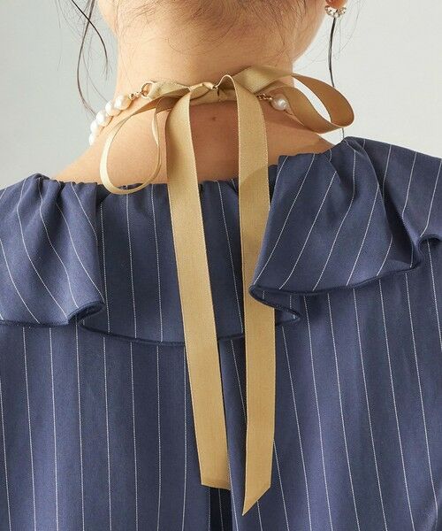 SHIPS / シップス ネックレス・ペンダント・チョーカー | 《予約》シルク リボン 淡水 パール ネックレス | 詳細3