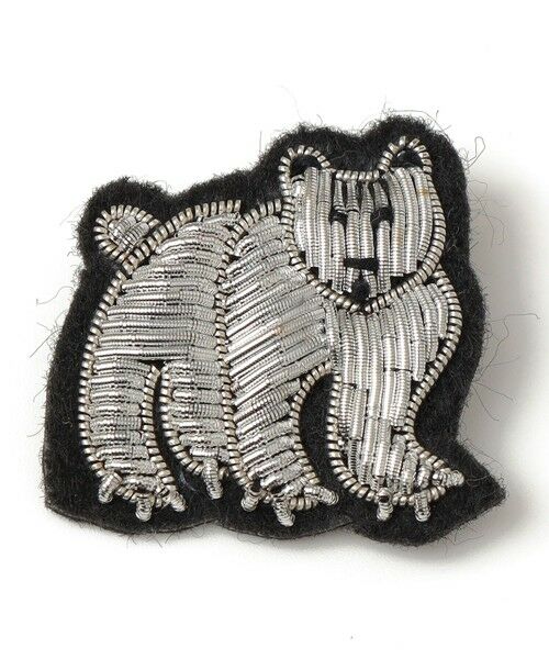 SHIPS / シップス ブローチ・コサージュ | ANATHA:刺繍 ブローチ（アニマル）（ホワイト系）