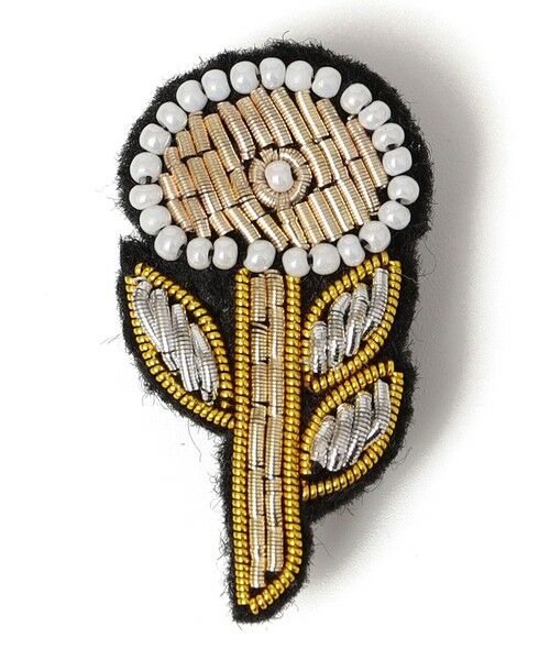 SHIPS / シップス ブローチ・コサージュ | ANATHA:刺繍 ブローチ（モチーフ MIX 2）（サンドベージュ）