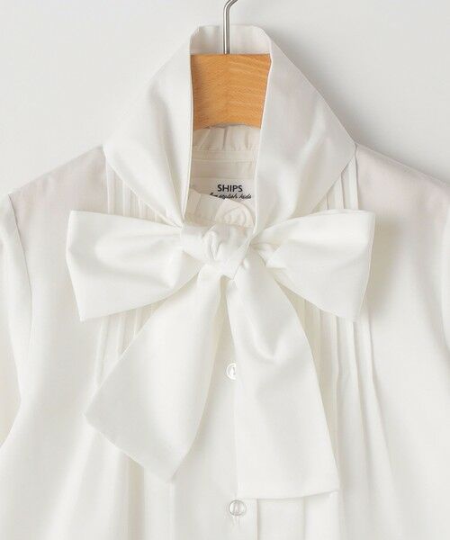 SHIPS / シップス シャツ・ブラウス | SHIPS KIDS:110〜130cm / セレモニー ボウタイ リボン ブラウス | 詳細3