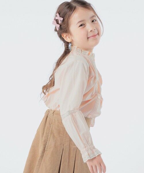 SHIPS / シップス シャツ・ブラウス | SHIPS KIDS:100〜130cm / ピンタック レース ブラウス | 詳細1