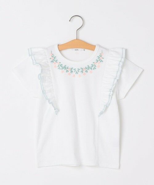 SHIPS / シップス Tシャツ | SHIPS KIDS:100〜130cm / ネックフラワー Tシャツ | 詳細6