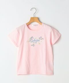 SHIPS / シップス Tシャツ | SHIPS KIDS:80〜90cm / ガーリー エンブロイダリー ロゴ Tシャツ
