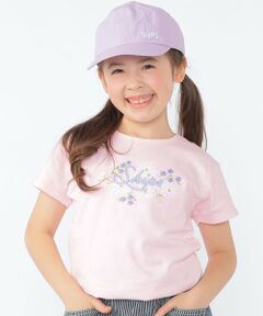 SHIPS / シップス Tシャツ | SHIPS KIDS:100〜130cm / ガーリー エンブロイダリー ロゴ Tシャツ