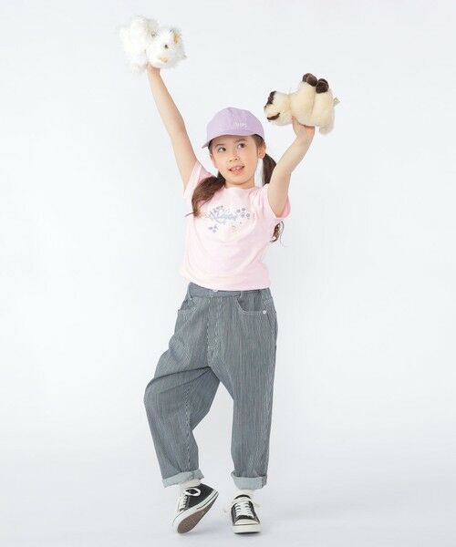 SHIPS / シップス Tシャツ | SHIPS KIDS:100〜130cm / ガーリー エンブロイダリー ロゴ Tシャツ | 詳細16
